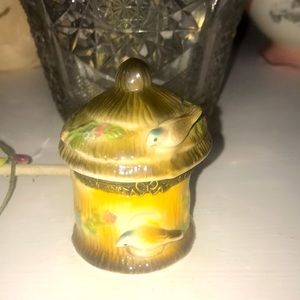 Bird Flowers Trinket/ ring hinged box Herco